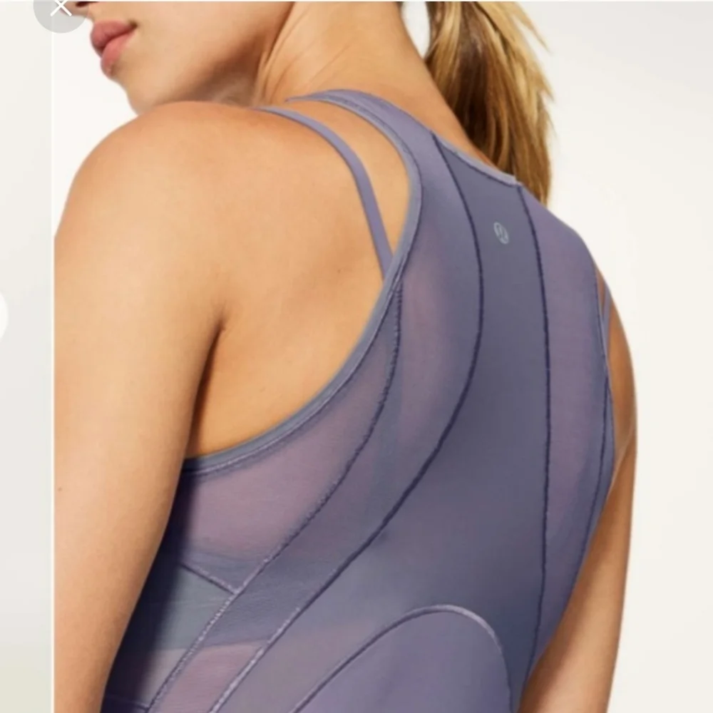 Lululemon Fresh in Mesh tank top - Dusky Lavender - Picture 3 of 11